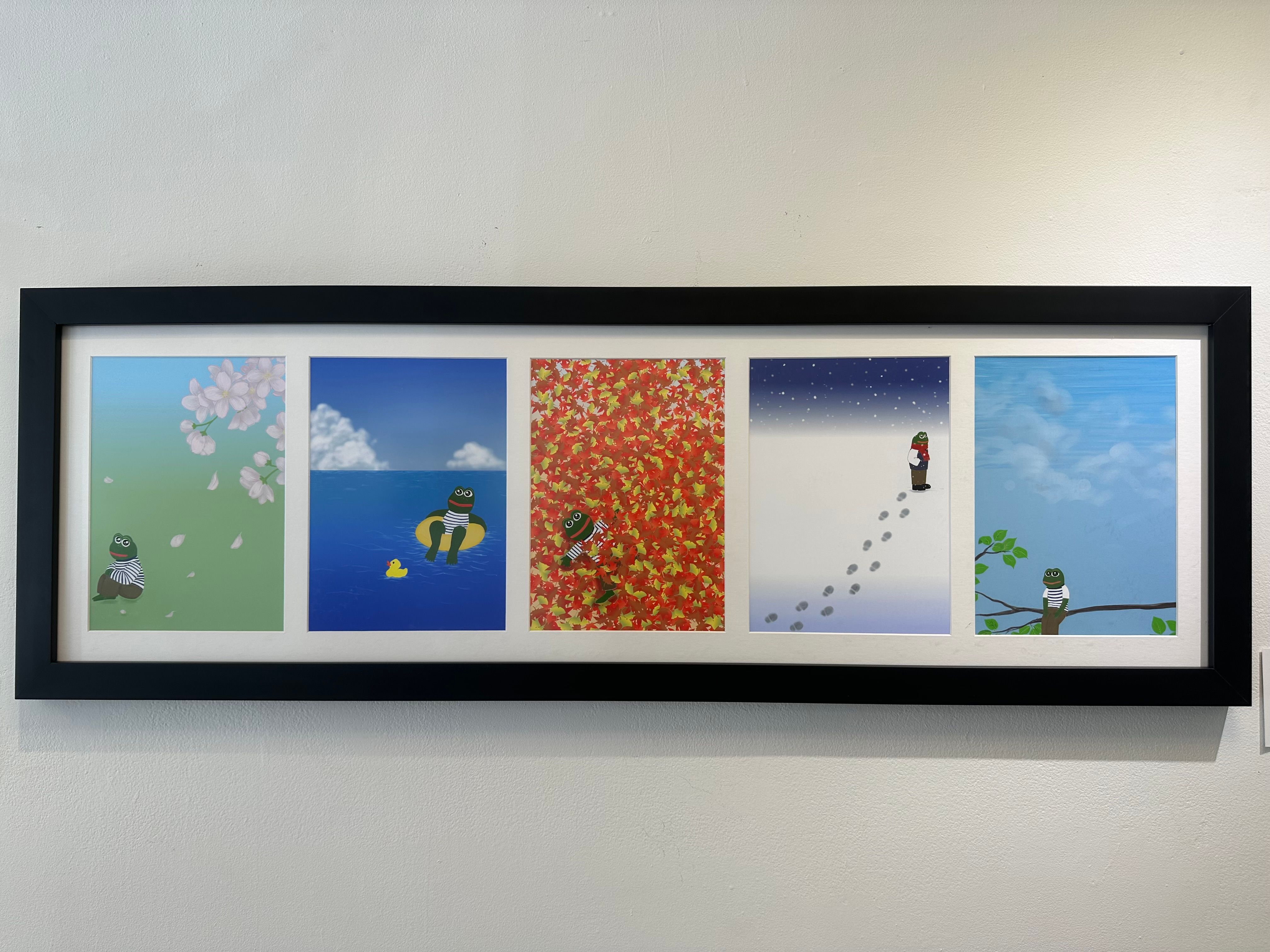 Rare Pepe Seasons Set: PEPEHARU, PEPEFUYU, PEPESUMMER, PEPETARO, PEPEAKI