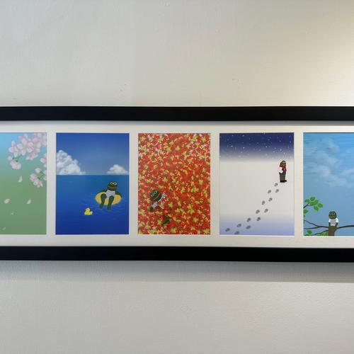 Rare Pepe Seasons Set: PEPEHARU, PEPEFUYU, PEPESUMMER, PEPETARO, PEPEAKI