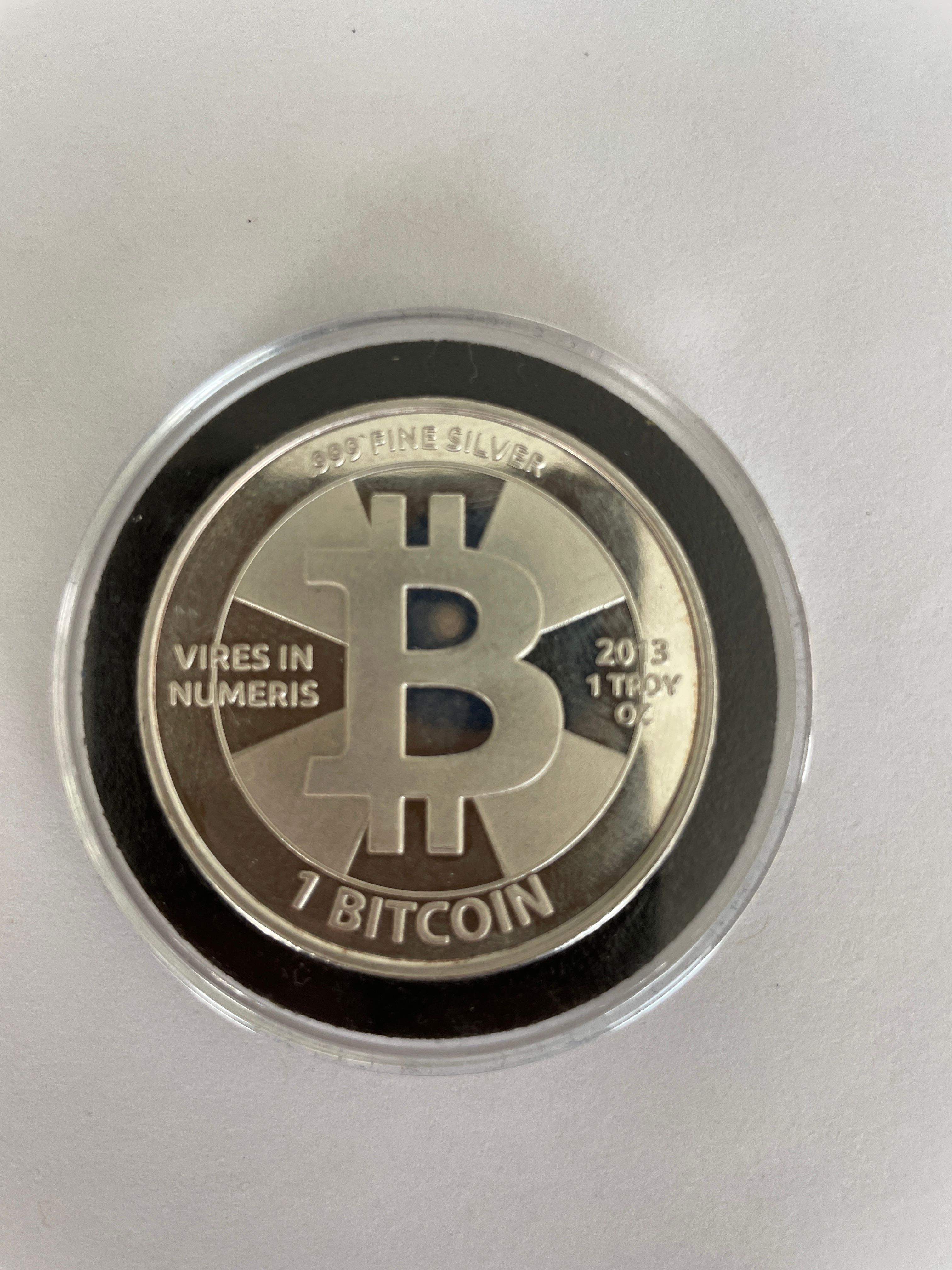 5 Redeemed 2013 Series 3 Casascius Silver Bitcoins