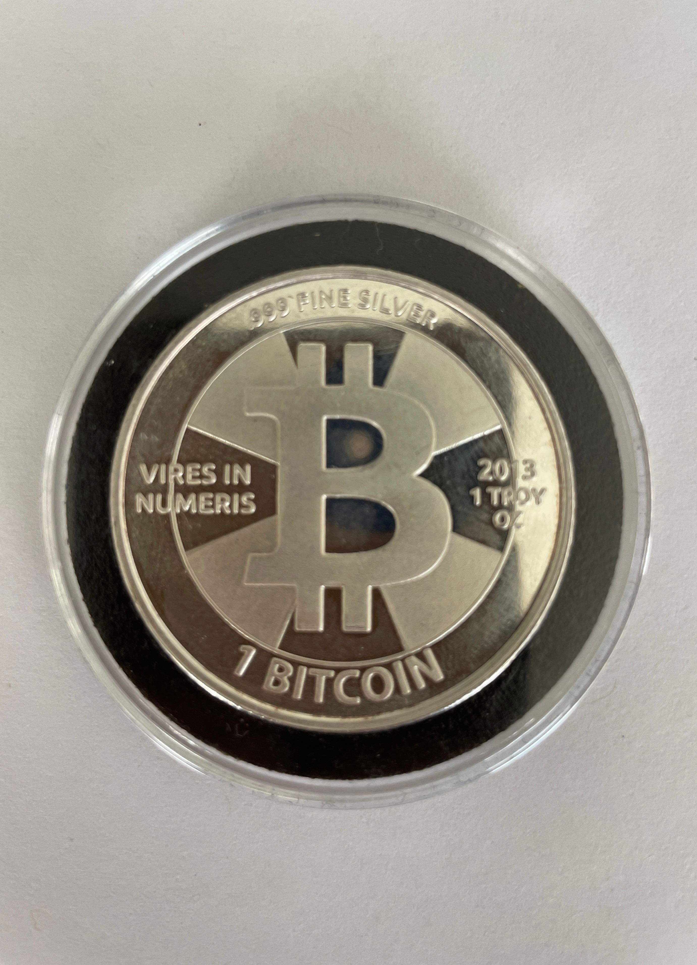 5 Redeemed 2013 Series 3 Casascius Silver Bitcoins