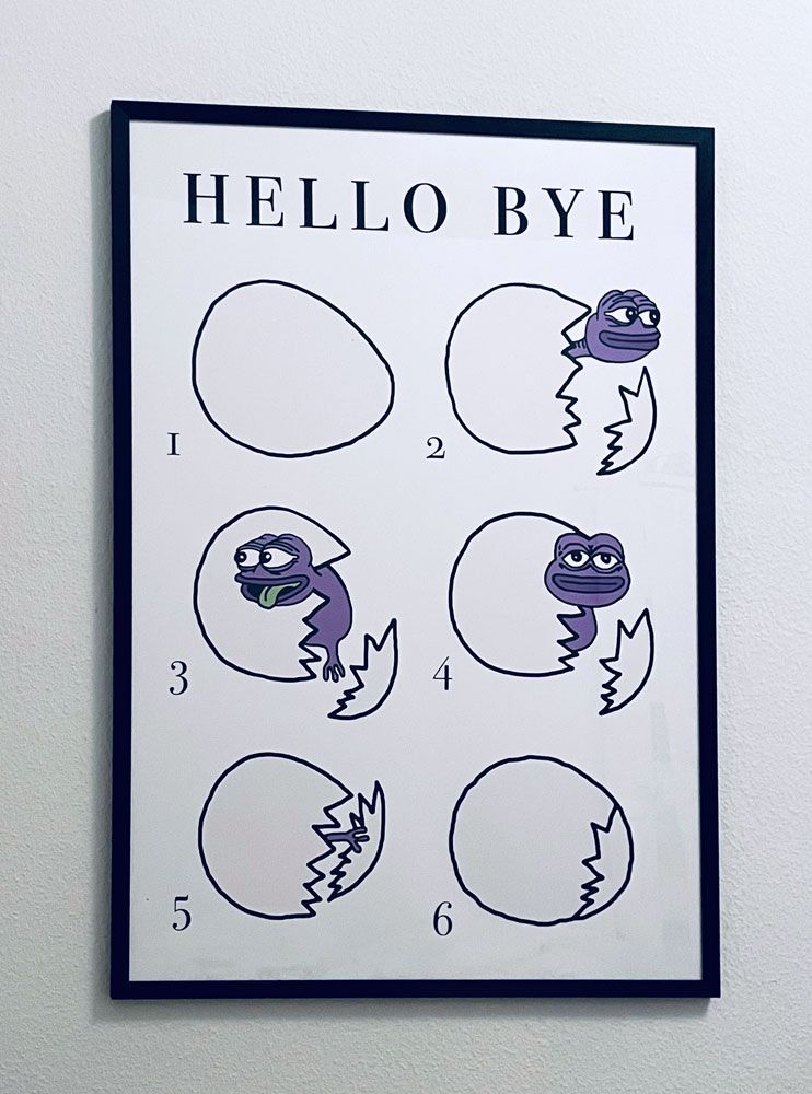 HELLOBYE framed XL print incl. token