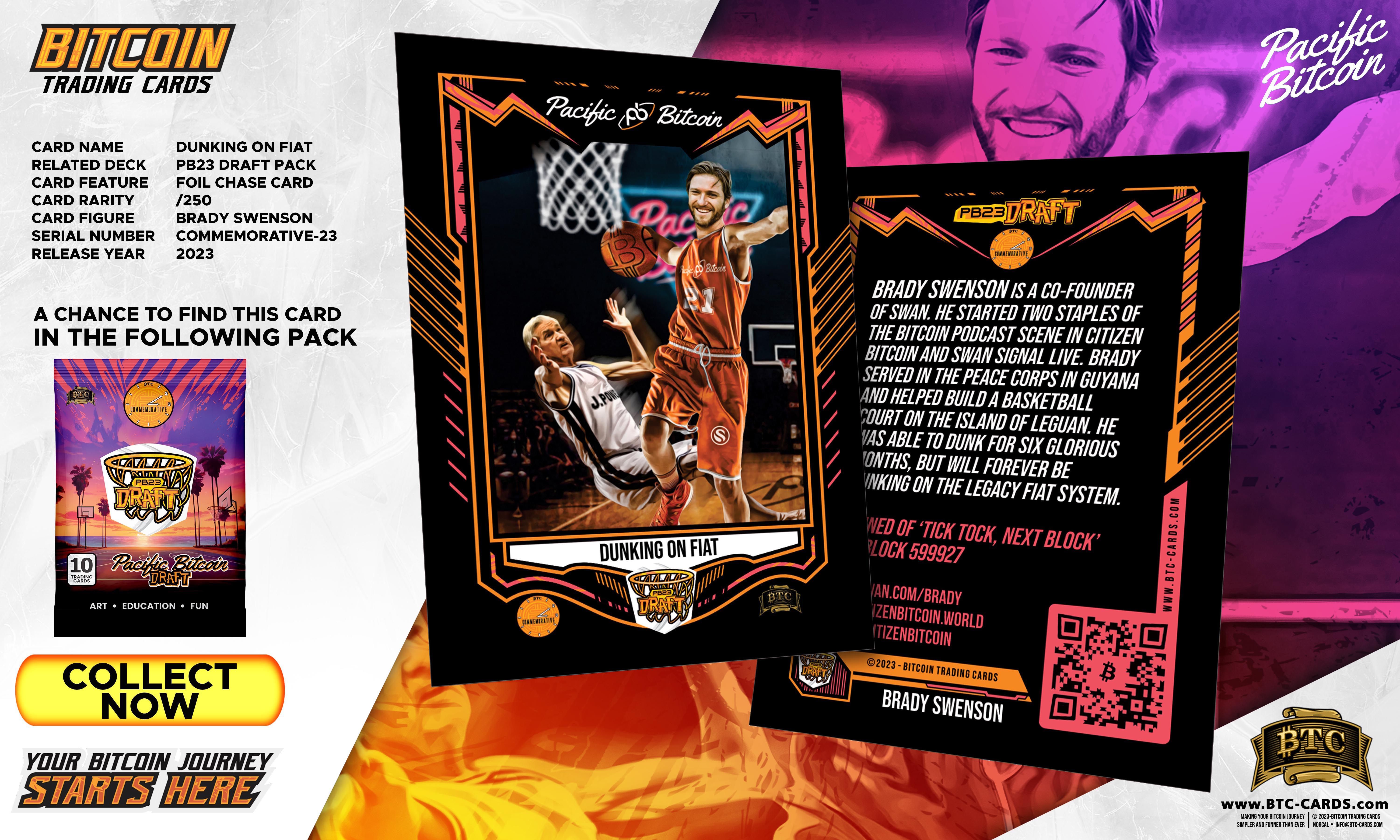 Dunking on Fiat - Brady Swenson (#/250) - (8 Pack Break) - Break #6 PB23 Special