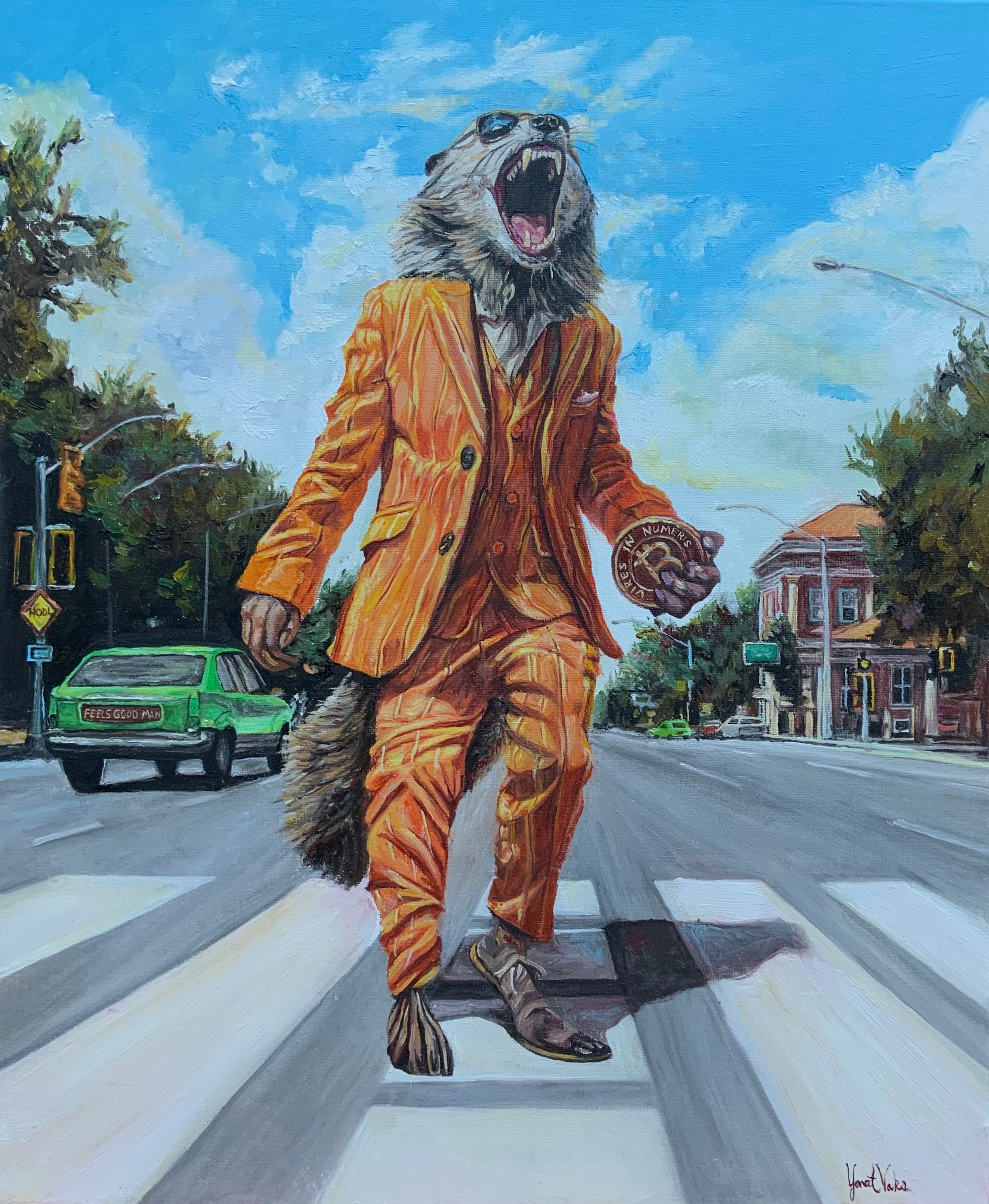 Why did the honey badger cross the road?