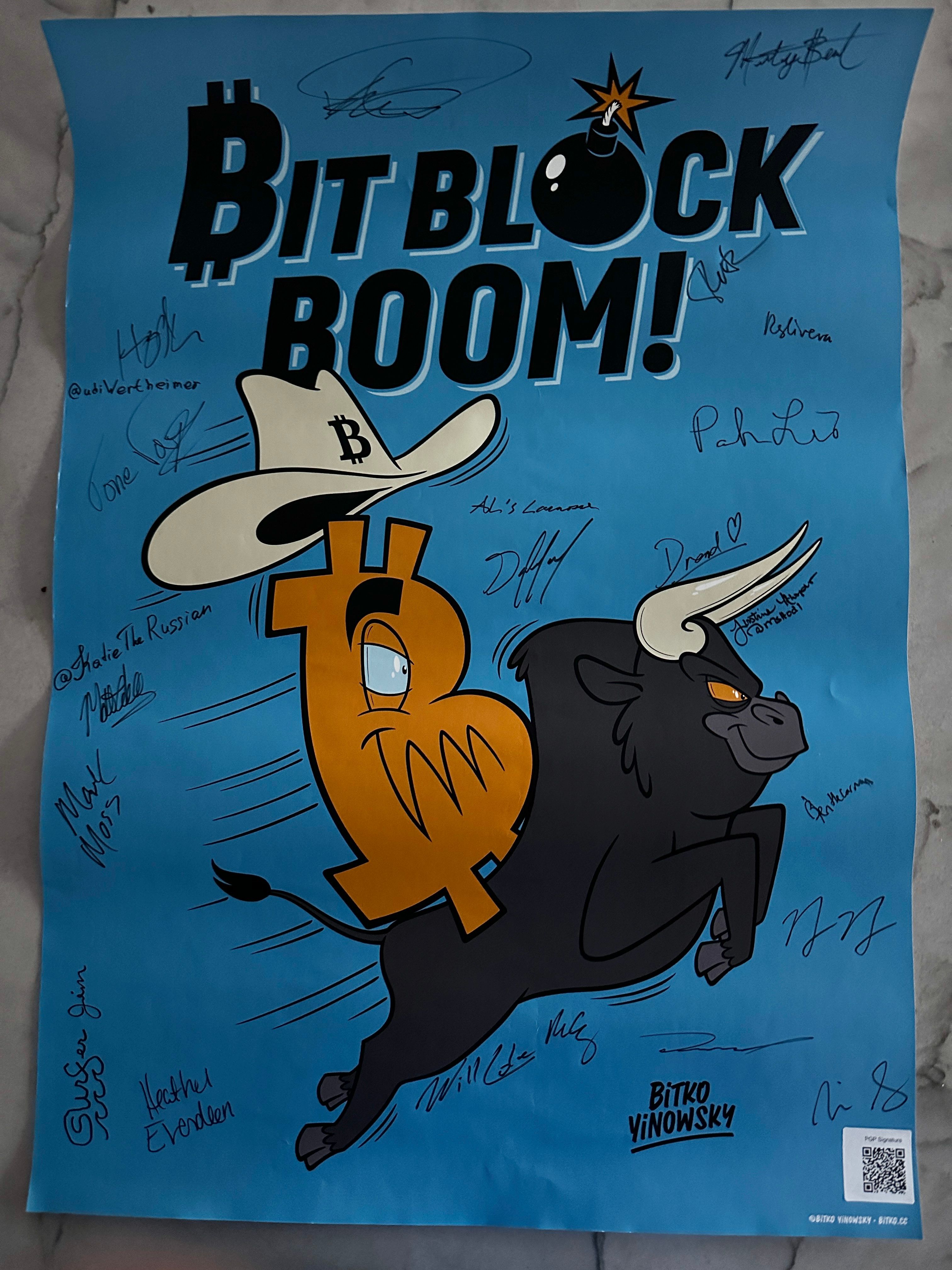 Signed BitBlockBoom 2021 Poster 