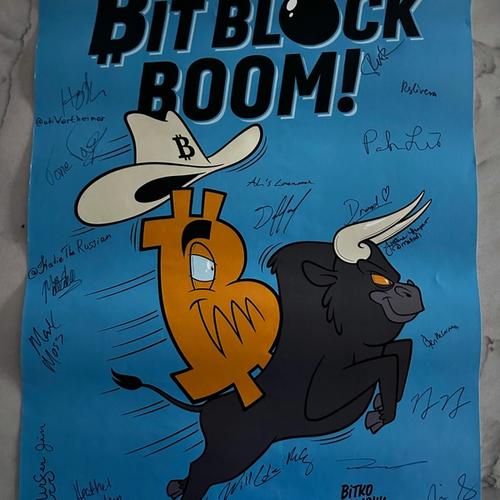 Signed BitBlockBoom 2021 Poster