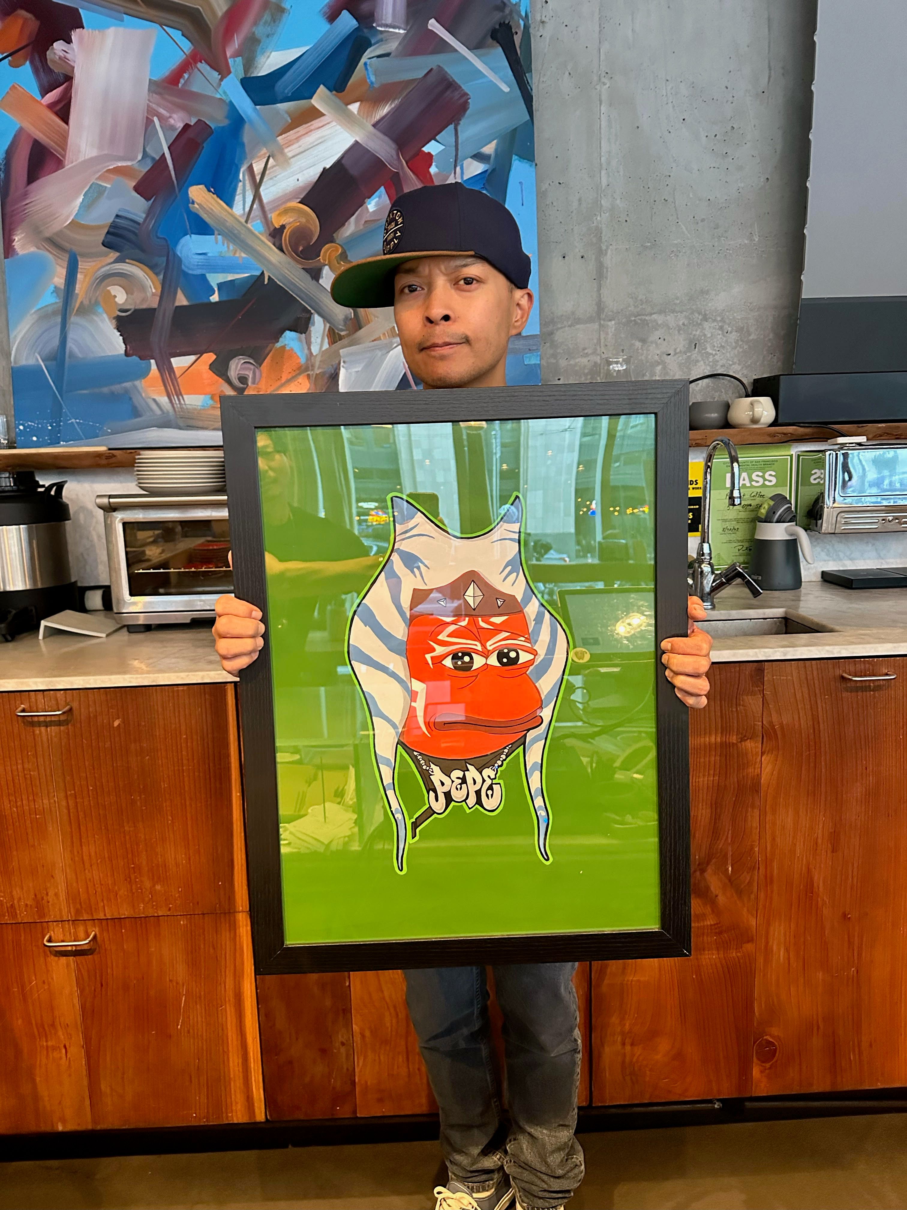 Ahshoka Pepe - A Sucka Pepe (Physical Painting)