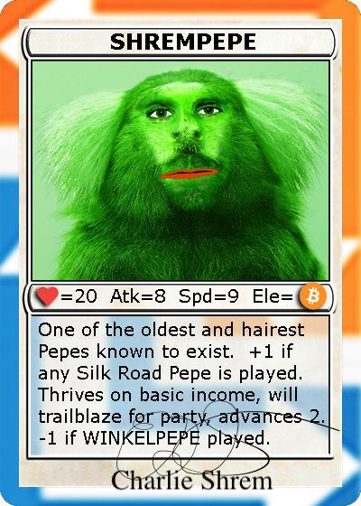 Charlie Shrem Package: Rare Pepes & Iconic Goods