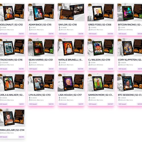 Bitcoin Warriors + Athletes (##/500) - (2-Box Break) - Break #9