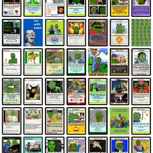 Golden Grail RAREPEPE Series 1 Collection Third rarest set in existence