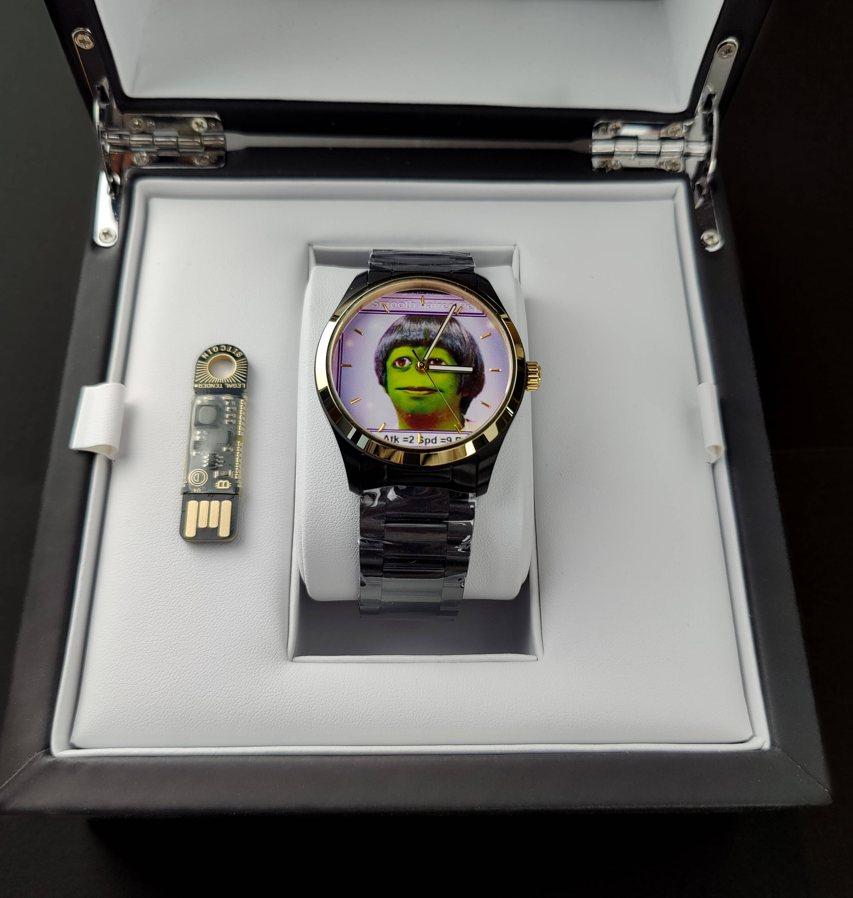 (18K Solid Gold Bezel) Seven Years of Great Hair Watch #2 