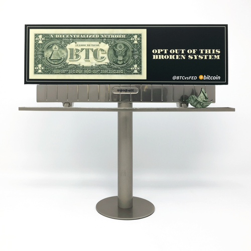 @BTCvsFED mini billboards: OPT OUT OF THIS BROKEN SYSTEM - Philadelphia, PA