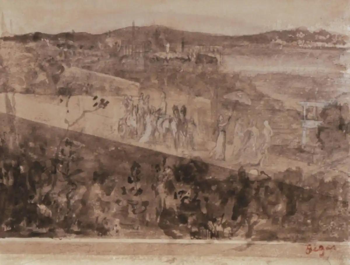 #816093 | PROCESSION ON A ROAD NEAR FLORENCE 