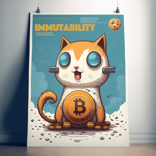Inscription #306 - Kitty on the Blockchain
