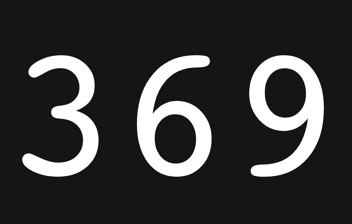#24525 | 369 || BITCOIN NUMBERS