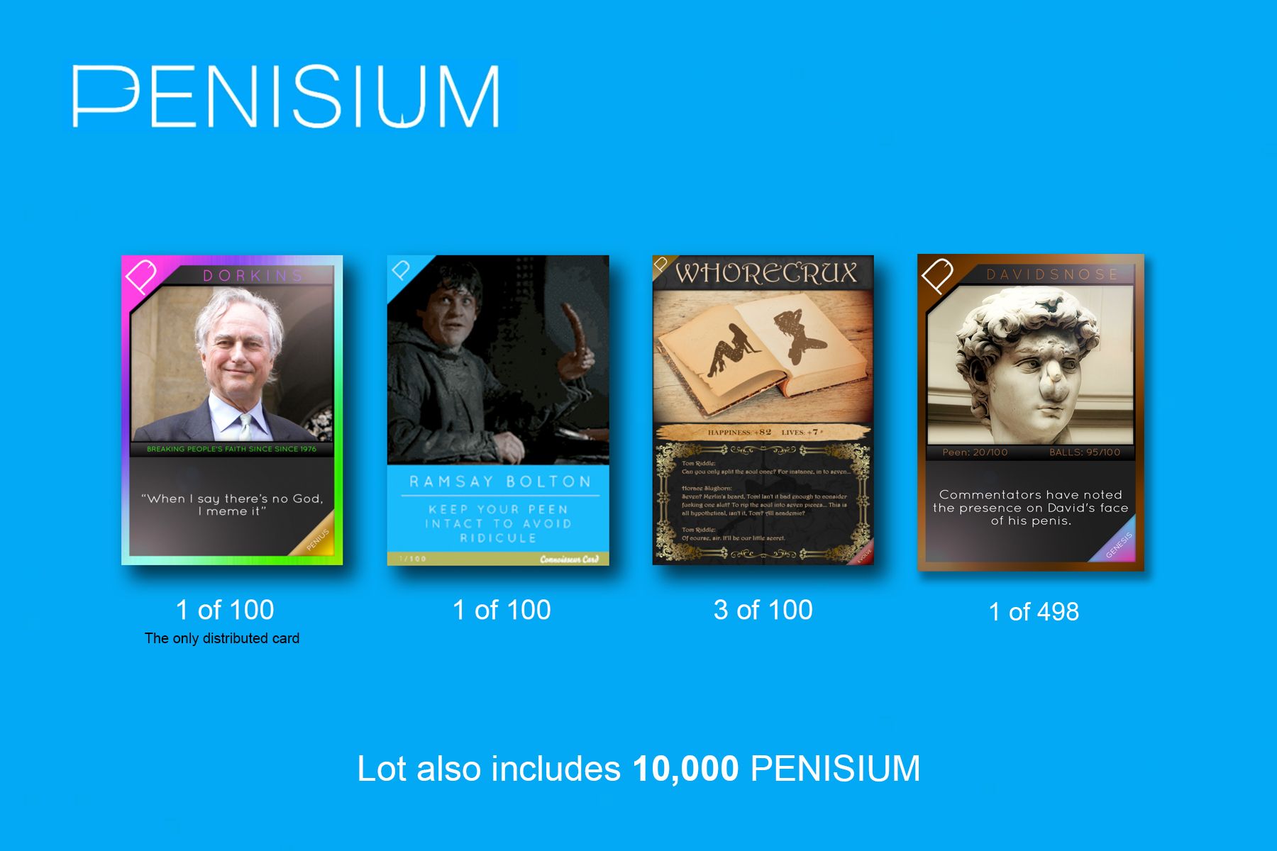 RARE AND VINTAGE PENISIUM CARDS