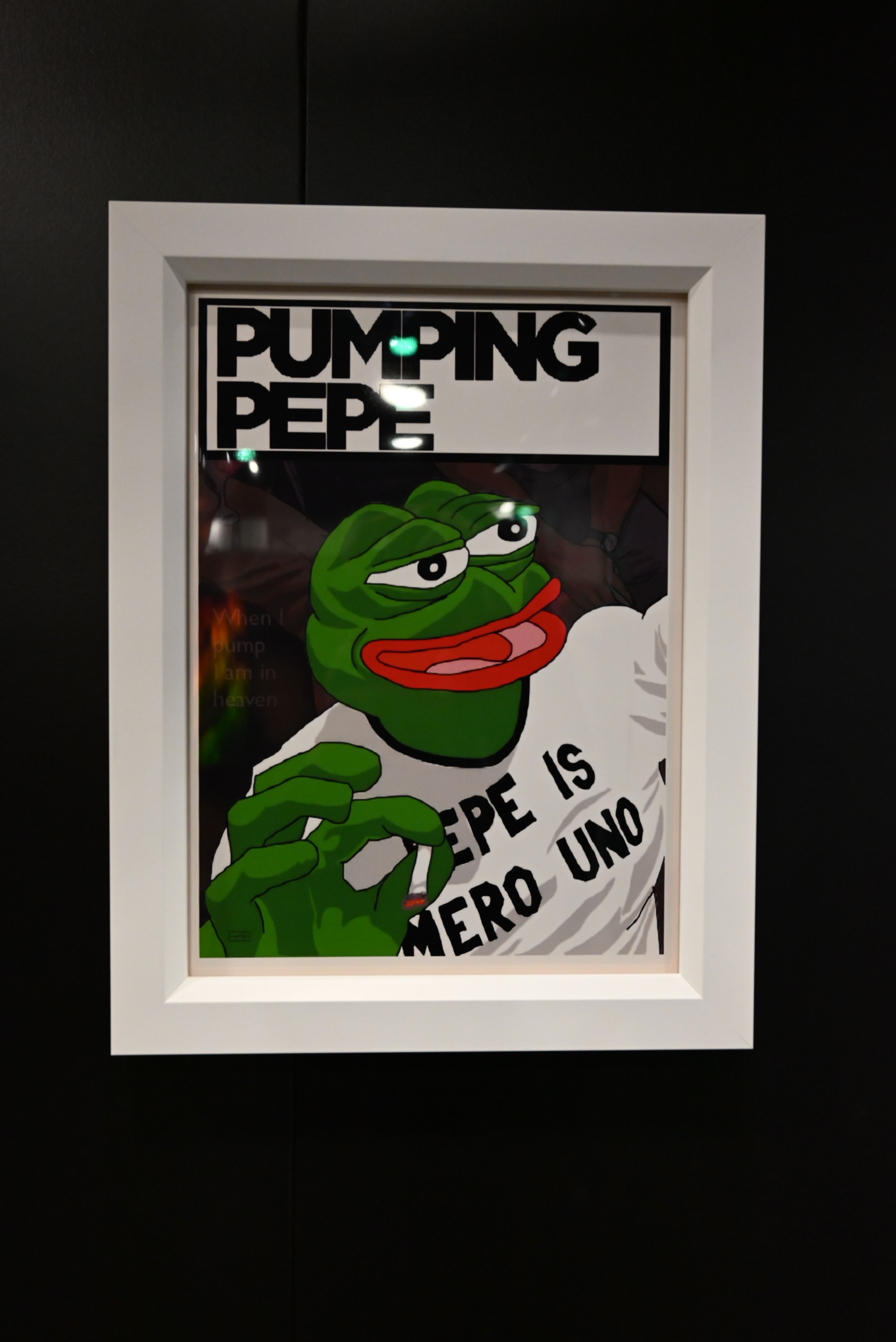 Framed PUMPINGPEPE print