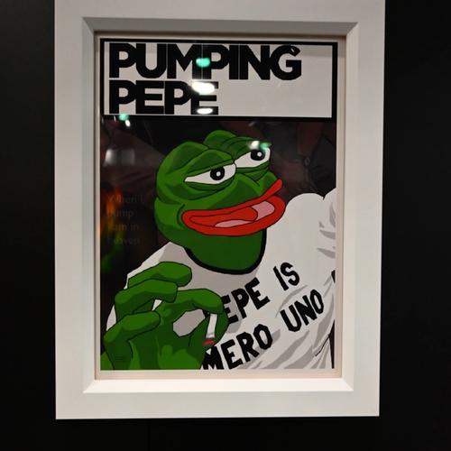 Framed PUMPINGPEPE print
