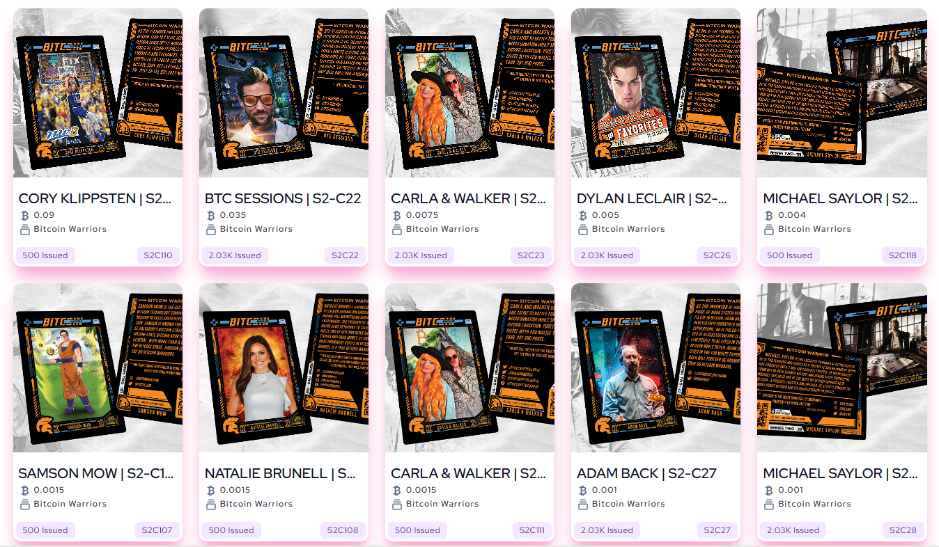 Bitcoin Warriors (#/500) - Case Break / 8 Boxes - Break #6 PB23 Special