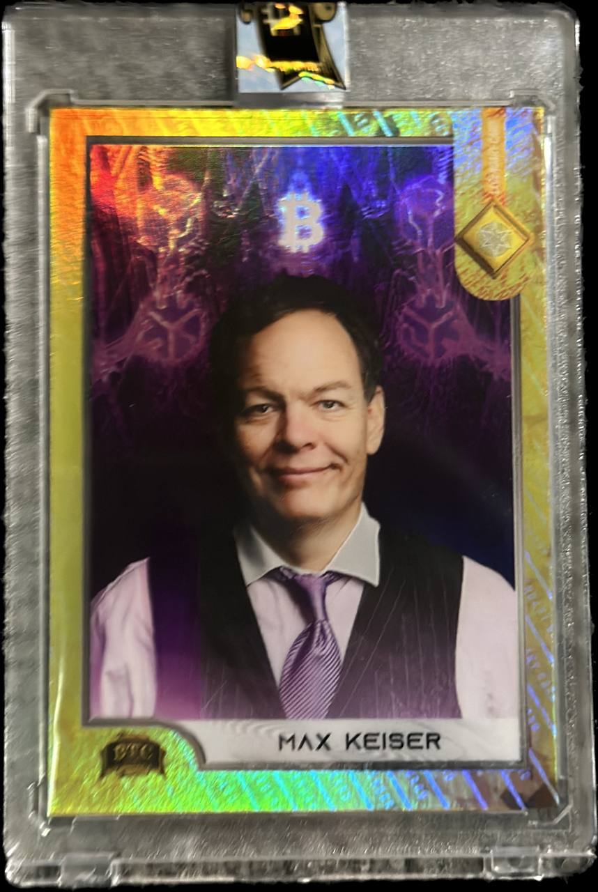 1/100 Legendary Max Keiser Bitcoin Trading Card from Series 1
