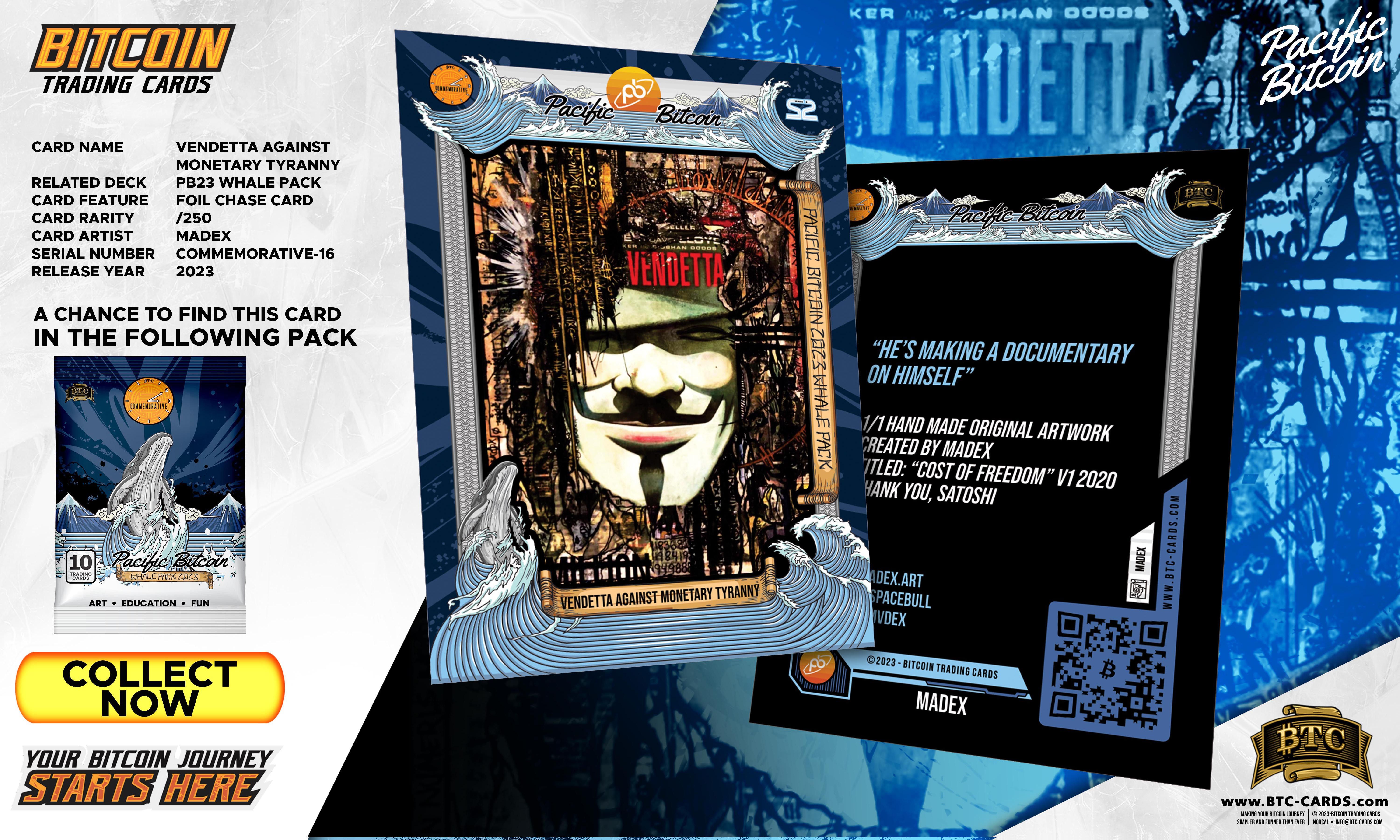Vendetta Against Monetary Tyranny - MADEX (#/250) - (8 Pack Break) - Break #6 PB23 Special