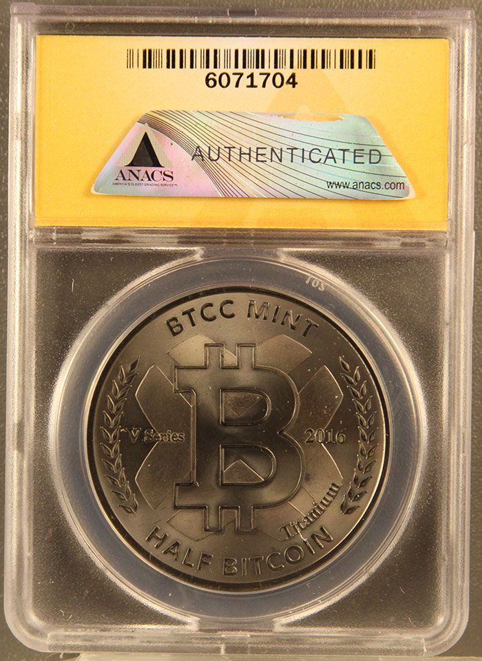 2016 BTCC 0.5 BTC V series, ANACS graded MS69