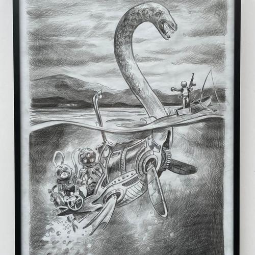 FAKENESS pencil illustration