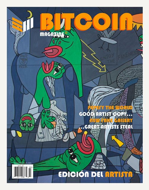 Luis Simo: FAKE Bitcoin Magazine Cover