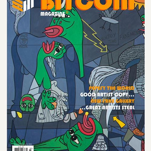 Luis Simo: FAKE Bitcoin Magazine Cover