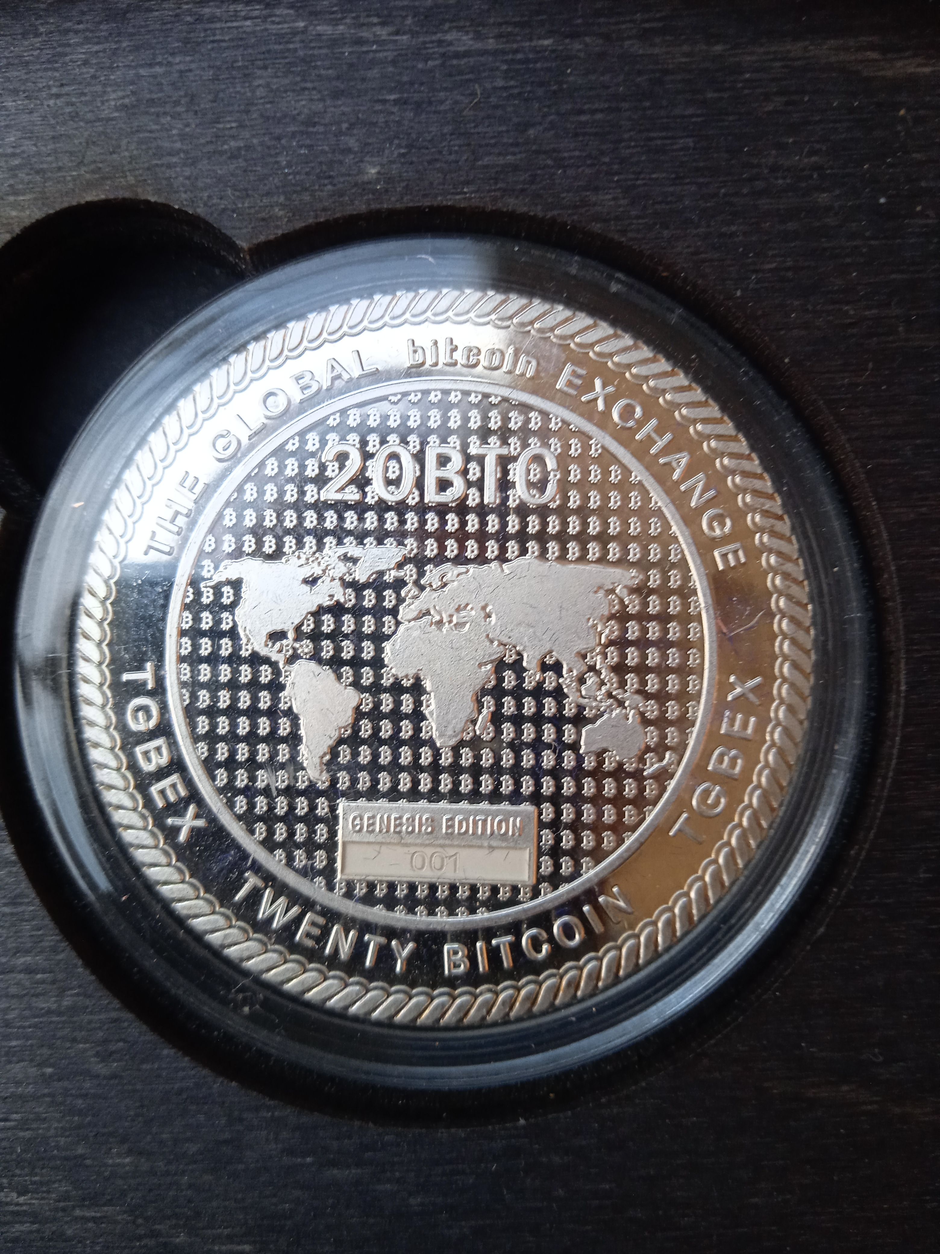No1 TBEX Silver 20BTC Physical Bitcoin (Unloaded)