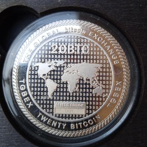 No1 TBEX Silver 20BTC Physical Bitcoin (Unloaded)