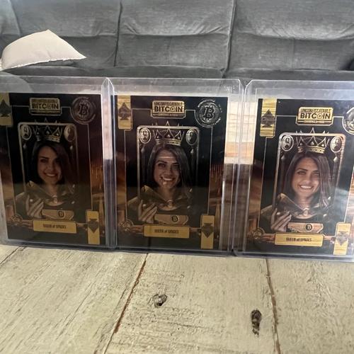 Natalie Brunell Unconfiscatable Conference Queen of Spades Cards x3, #20/500, #38/500, #78/500