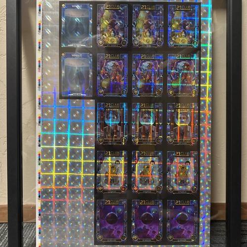 Uncut Foil Sheet 21 Club Cards and Whale Card 3/3