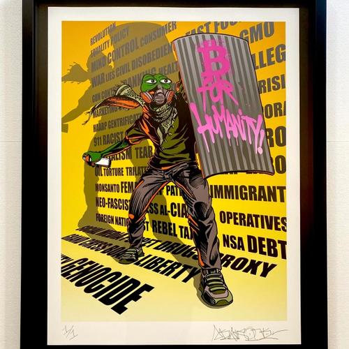 "PEPE'S REVOLT" - 1/1 Token + 1/1 Print & Original Silkscreen Set