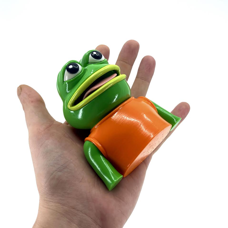 ZOGZPEPE: 3D Printed Art Toy 4" Orange Shirt Edition