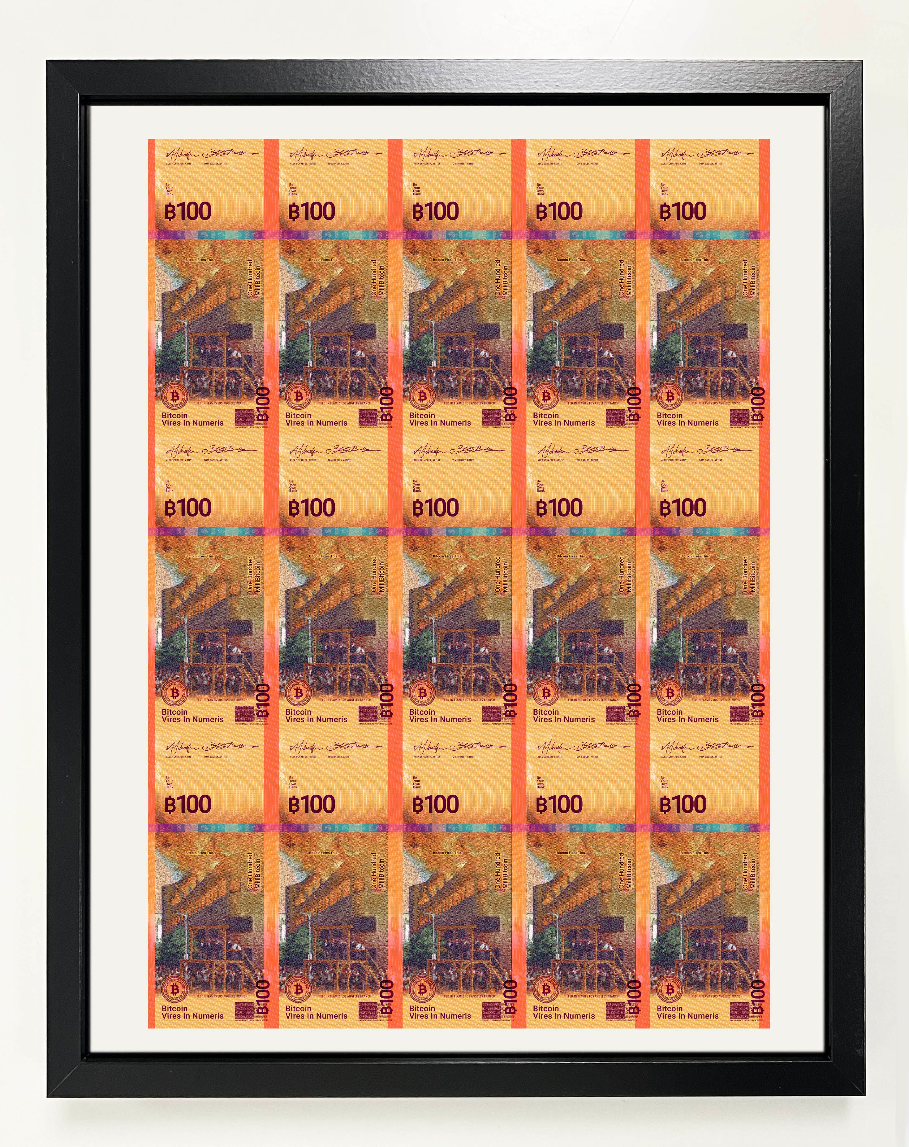 One Hundred MilliBitcoin (Fed In Flames)