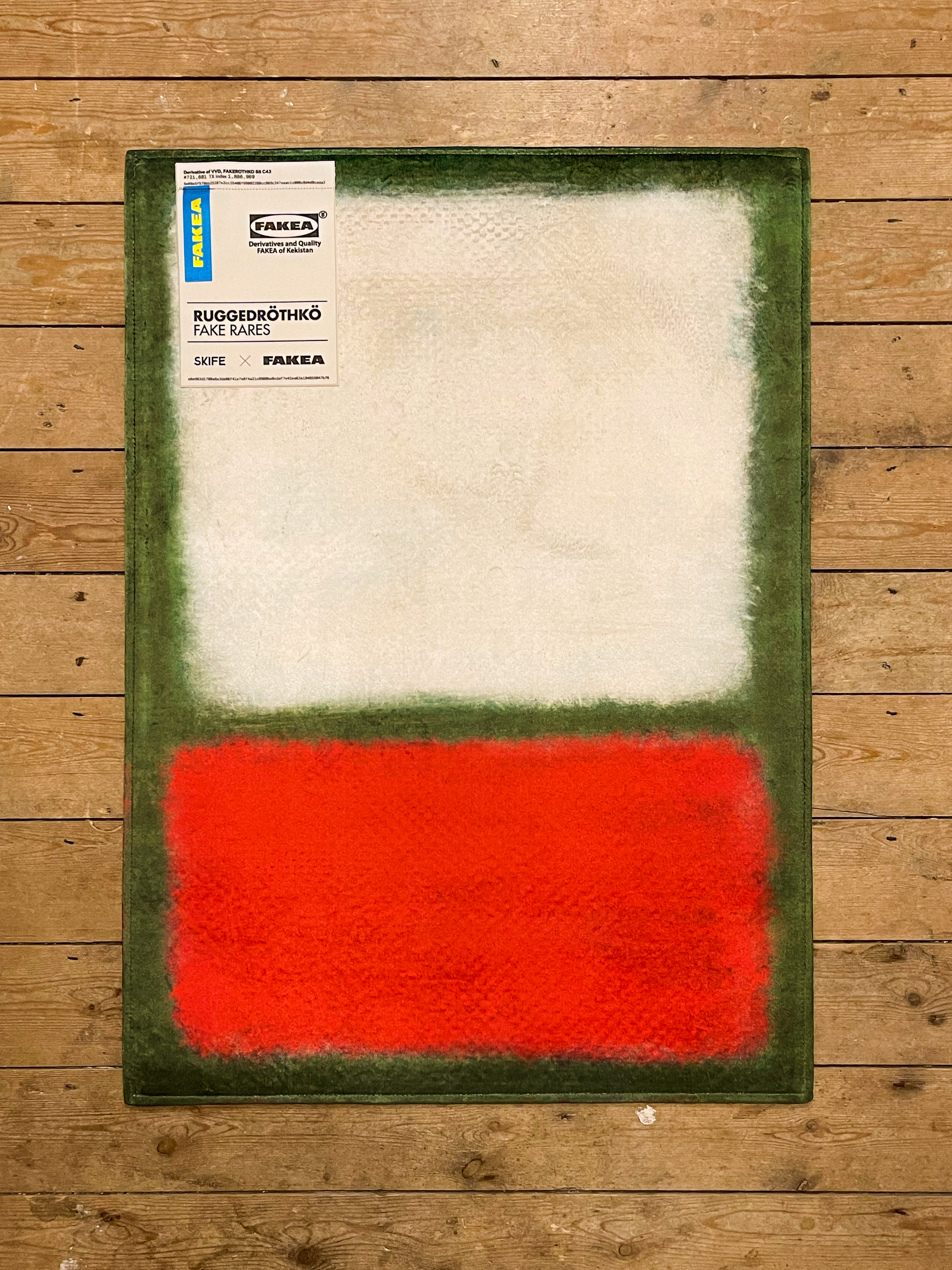 Undisclosed Fake Rug 