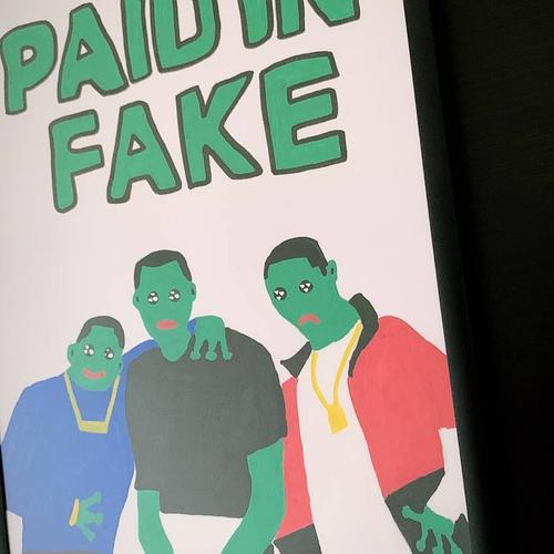 PAIDINFAKE Framed Painting and Token(s)