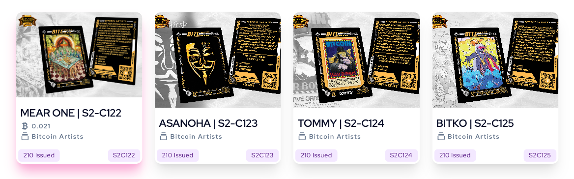 Bitcoin Artists (##/210) Break #10