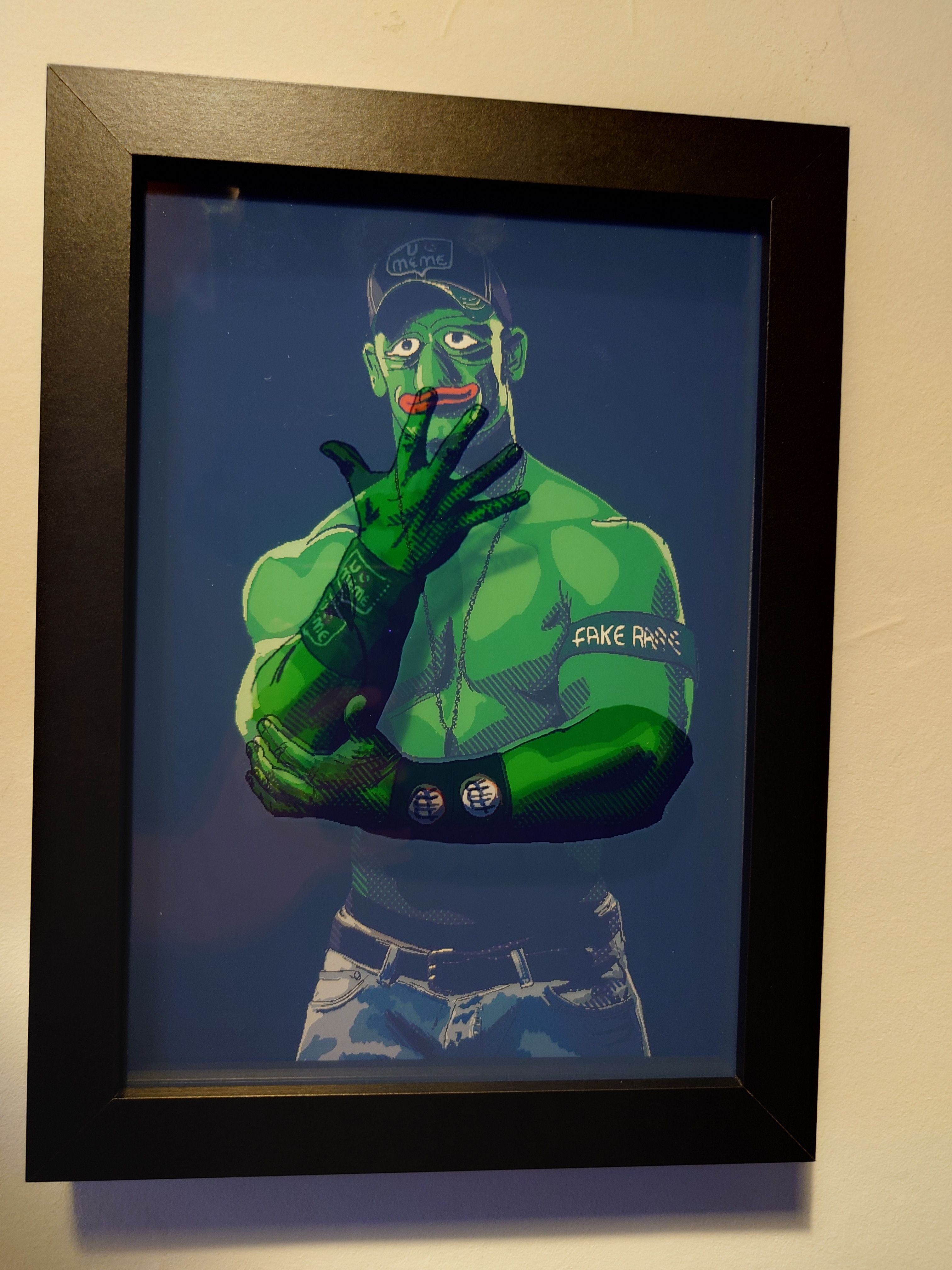 UCANTSEEMEME Box Frame Layered Print