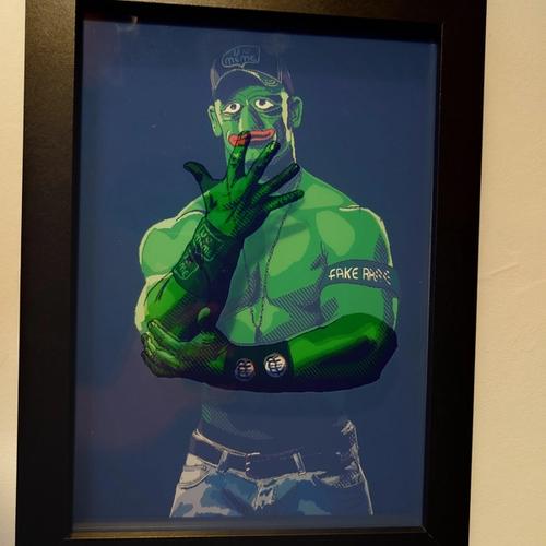 UCANTSEEMEME Box Frame Layered Print