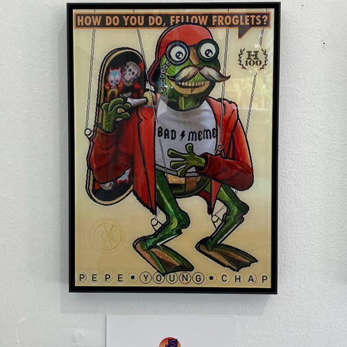 PEPEYOUNGCHP (MrHansel) Framed 1/1 Acrylic Glass Print, 29x21cm