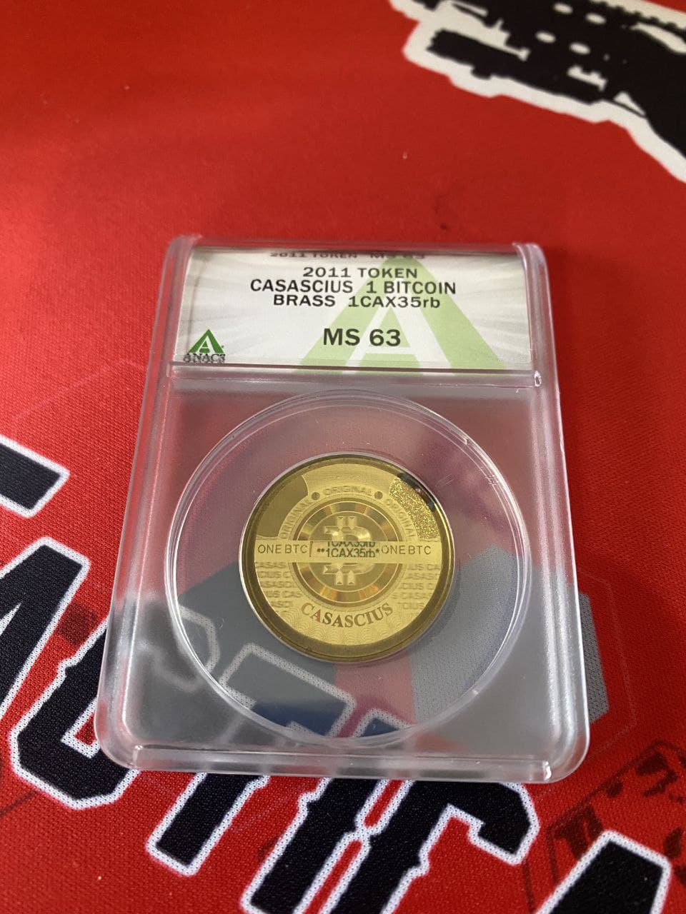 Casascius 2011 Brass 1 bitcoin Coin