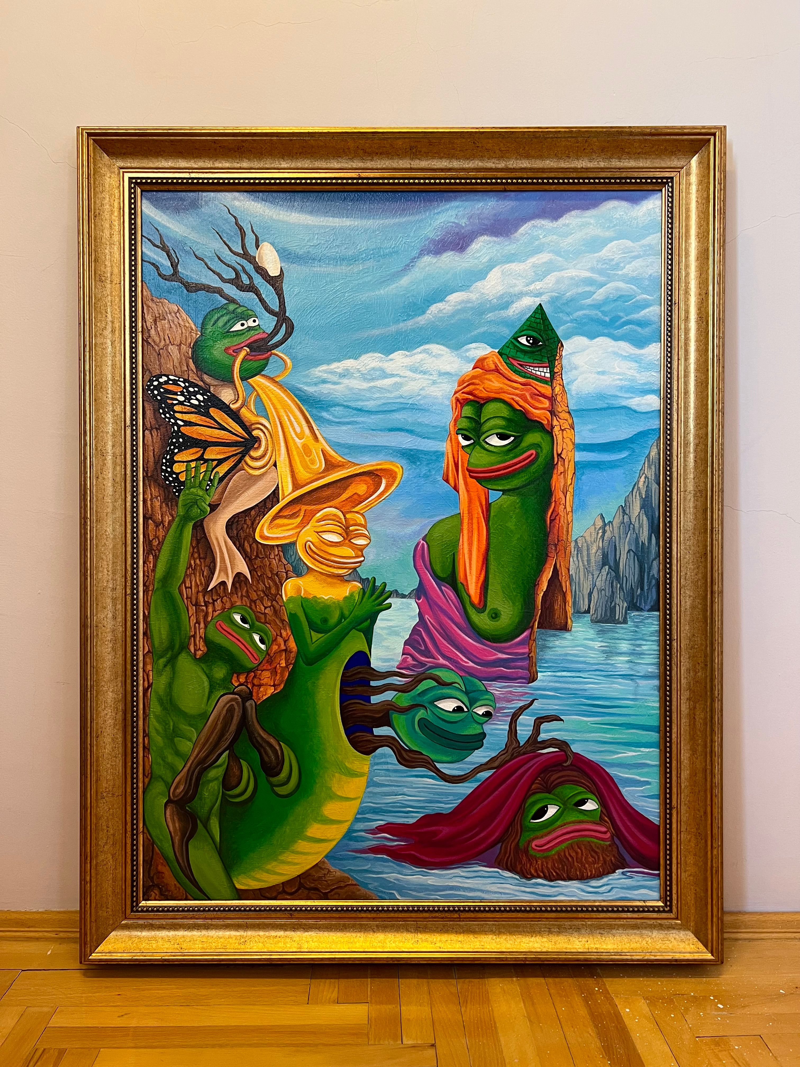 FAKEVOICES Framed Painting and Digital Asset