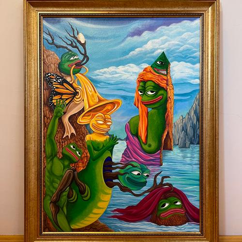 FAKEVOICES Framed Painting and Digital Asset