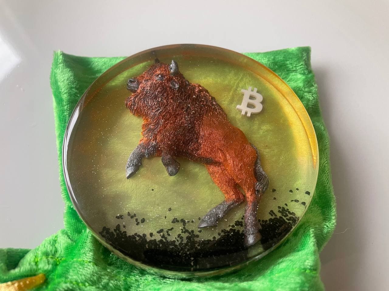 Bitcoin coaster/paperweight