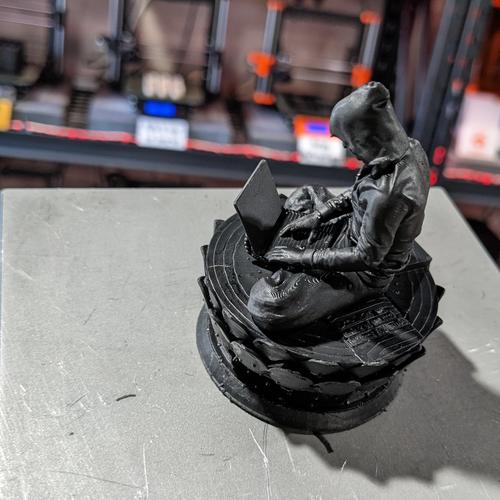 Satoshi Nakamoto Statue -- Black Edition