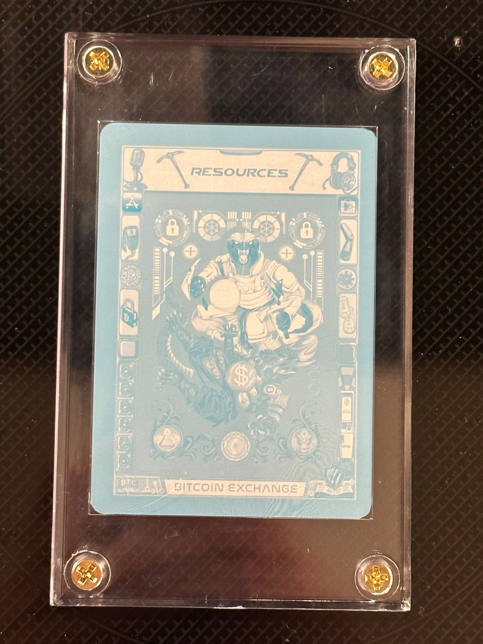 S1 1/1: Cyan Print Plate Bitcoin Exchange