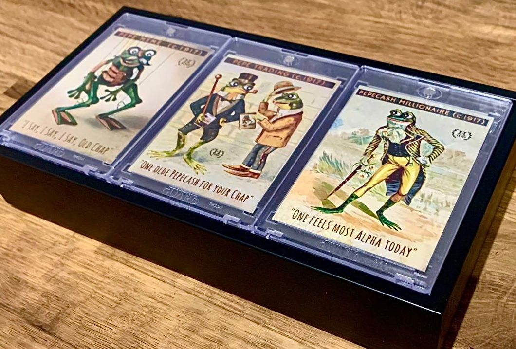 Hansel’s PEPEOLD… Triptych Physical with 3x digital tokens