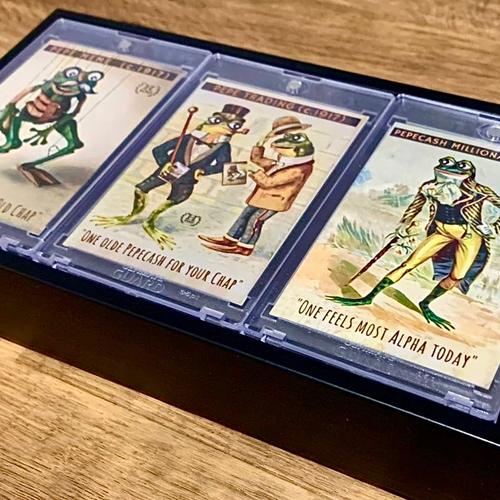 Hansel’s PEPEOLD… Triptych Physical with 3x digital tokens