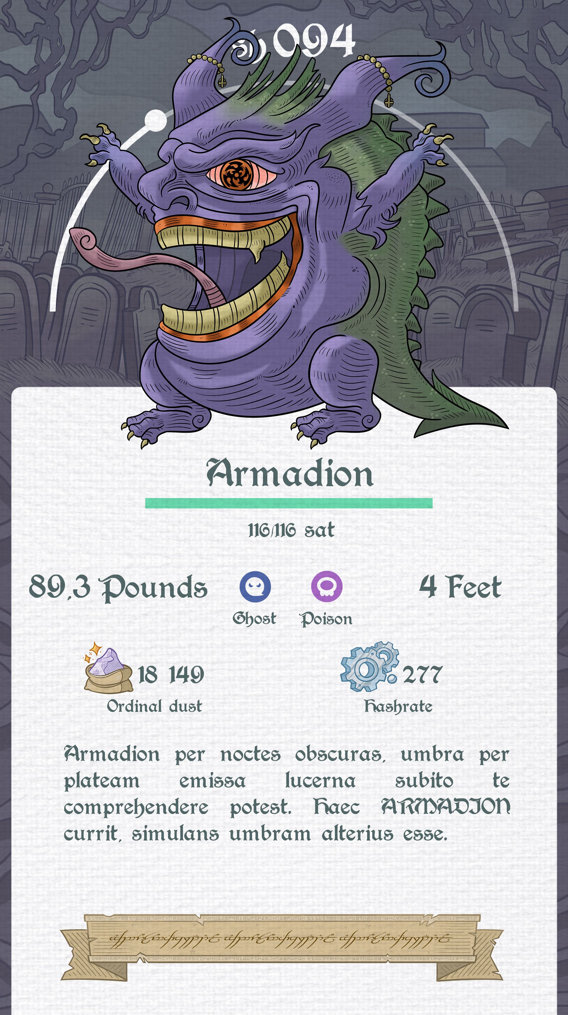 Satoshimon 094 - Armadion